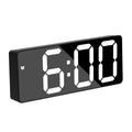 Acrylic/Mirror Digital Alarm Clock Voice Control Snooze Night Mode Table Clock 12/24H