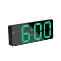 Acrylic/Mirror Digital Alarm Clock Voice Control Snooze Night Mode Table Clock 12/24H