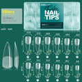 False Nail Tips Full Cover Clear Acrylic Extensions 10/12 Sizes Natural Look DIY Professional Manicure 120/600pcs