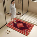 Persian Rug Floor Mat Diatomite Bath Mat Highly Absorbent, Non-Slip, Quick-Drying Bathroom Rug