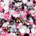 10g Mix Size Jelly Resin Flatback Rhinestone AB Imitation Pearl Beads For Nail Art DIY