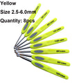 8Pcs Crochet Hooks Set 2.5-6.0mm Ergonomic Knitting Needles Crochet Hooks with Soft