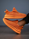 Men's Lightweight Breathable Running Shoes with Lace-Up Design Comfortable All-Day Versatile Fashionable Mesh Upper