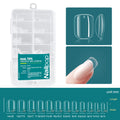 Nailpop 120pcs/box Gel X Nail Tips Medium Short Shape Almond/Square/Soft Gel Nail Tips