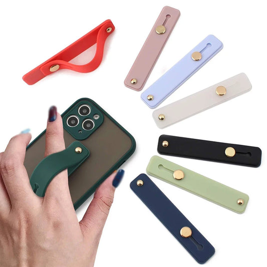 3-in-1 Phone Grip Wrist Strap Stand - Self-Adhesive Foldable Universal Holder for Phone