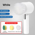5-in-1 Electric Spin Scrubber Brush for Bathroom Tile Bathtub Sink, Power Scrubber with 5 Replaceable Brush Heads