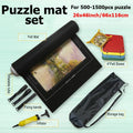 1000/2000/3000pcs Puzzle Storage Mat Roll Up Puzzles Board Felt Storage Blanket Grey Black Portable Travel-Friendly Bag TMZ