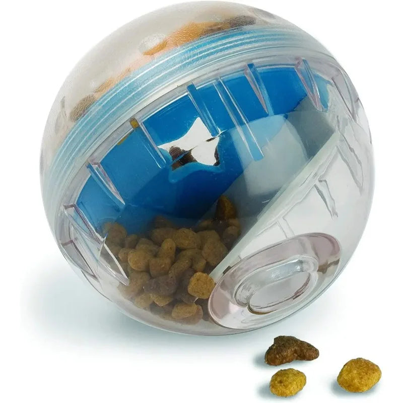 IQ Treat Ball Dog Treat Dispenser Toy Ball Interactive Dog Toy - 4" Dog Food Toy Stimulation, Slow Feeder