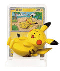 Pokemon 30th Anniversary Pikachu Figure Kit Collectible Anime Model With Background Trading Card And Display Base Decoration