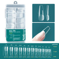 False Nail Tips Full Cover Clear Acrylic Extensions 10/12 Sizes Natural Look DIY Professional Manicure 120/600pcs