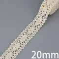 (5Meter/roll) White Beige Cotton Embroidered Lace Net Ribbons Fabric Trim DIY Sewing