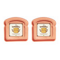Pink Toast Shaped Bamboo Fiber Lunch Box with Lid Portable Bento Box for Kitchen Outdoor Picnic Eco-Friendly Large Yunliwei
