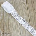 (5Meter/roll) White Beige Cotton Embroidered Lace Net Ribbons Fabric Trim DIY Sewing