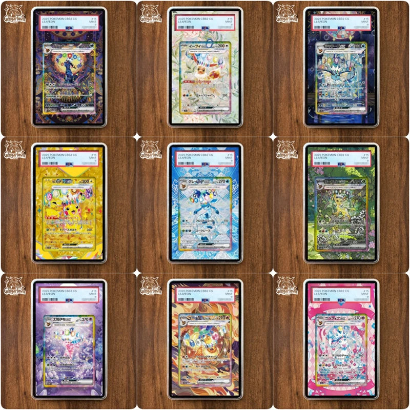 Anime PTCG PSA Art Display Case for Terastal Cluster Umbreon Sylveon Flareon Game Collection Card Storage Box Protective Card