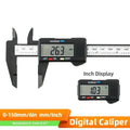 6inch Digital Vernier Calipers 0-150mm Lcd Electronic Caliper, Carbon Fiber Gauge Height Measuring Tools Instruments Micrometer
