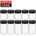 10/1PCS Clear Spices Bottle Salt Pepper Shakers Plastic Barbecue Seasoning Jars Condiment Box Home Kitchen Powder Storage Can
