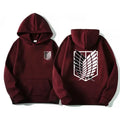 Japan Anime Attack on Titan Men Hoodies Spring Autumn Hip Hop Casual Pullover Top Hoodie Fashion Sweatshirts Jogging Sportswear