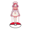 Recycled Acrylic Standees for Pokemon Sprigatito Chansey Blissey Desk Decoration Decorative Creativity Cute Gift 15cm