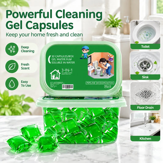 Biodegradable Drain Deodorizer Pods for Bathroom Kitchen Homeowners Long-Lasting Odor