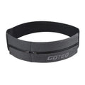Reflective Elastic Waistband Sport Bag Double Zipper Pocket Running Gym Yoga Waist Belt