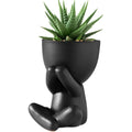 6Pcs Animal Ceramics Planter Ceramic Succulent Pots with Drainage Hole Cute Cartoon Animal Shaped Succulent Planter for Home
