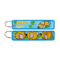 Pok mon Anime Monsters Keychain for Cars Backpack Key Holders Embroidery Keyrings Key Tag Jet Tag Accessories Gif 1pcts