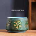 Mediterranean Succulent Flower Pot Large Diameter Red Ceramic Old Pile Basin Retro Household Use
