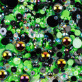 10g Mix Size Jelly Resin Flatback Rhinestone AB Imitation Pearl Beads For Nail Art DIY