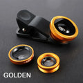 3In1 Mobile Phone Fish Eye+Wide Angle+Macro Lightweight Camera Lens With Clip Universal