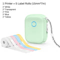 Portable Mini Printer Marklife P12 Thermal Printer Adhesive Sticker Labeling Machine P12 Label Maker or 1PK Continues Label Tape