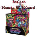 100/360PCS Pok mon Card Packs 151 ASCENDED HEROES Evolutions PALDEAN FATES English Reinforcement Battle Transaction Card Gift