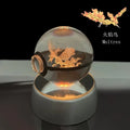 Monster Spirit Crystal Ball 3D Ghost Gengar Dragon Night Light Bulb Glass Crystal Ball Figurine Beat Birthday Gift