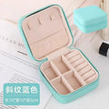 Multi-layer Rotating Jewelry Tray Flip Cover Storage Box with Mirror Divided Compartment Organizer for Earrings Rings Necklaces