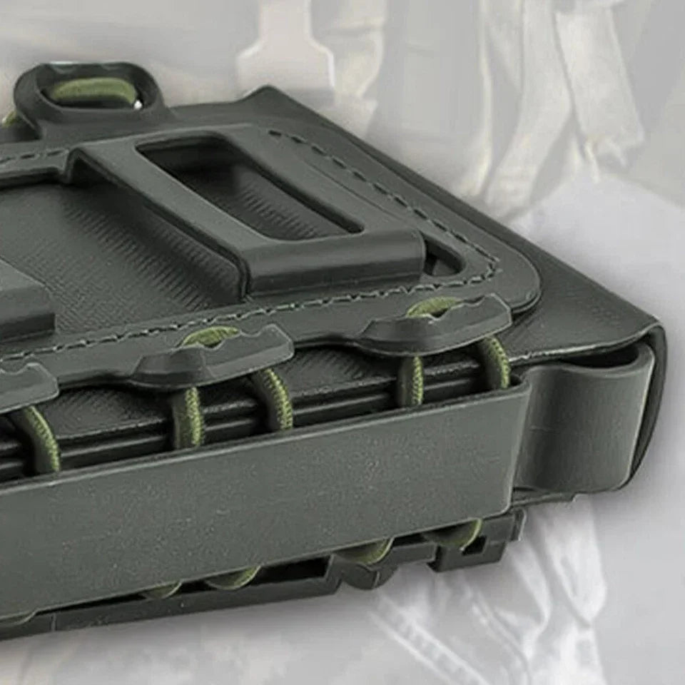 Tactical MOLLE Mag Pouch, Quick Release Fast Mag TPR Holster, Adjustable Magazine Case for AR15 M4 5.56 7.62 9mm Scorpion
