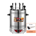 Electric BBQ Grill 6/8/10 Sticks Automatic Revolving Vertical Grill Timing Barbecue Tools Smokeless Mutton BBQ Skewers Machine