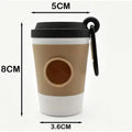Dog Poop Bag Dispenser Coffee Cup Shape Portable Pet Waste Bag Holder Outdoor Walking Leash Clip Pet Garbage Organizer