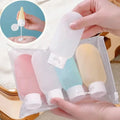 4Pcs/Set Refillable Bottle 60ml Soft Lotion Container Squeeze Tube Empty Bottle Portable Travel Shampoo Bottle