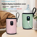 1 Set 7 Temperature Adjust Insulated Breastmilk Warm Bag USB Charging Feeding Bottle