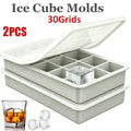 15 Cavity Ice Cube Tray Silicone Square Ice Trays Easy Release Stackable Ice Cube Molds