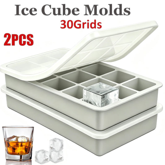 15 Cavity Ice Cube Tray Silicone Square Ice Trays Easy Release Stackable Ice Cube Molds