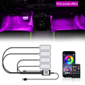 LED Car Interior Ambient Lights Foot Strip Lighting Kit Accessories Backlight Remote App Music Control Auto RGB Decorative Lamp