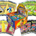 Vintage PKM Tcg Booster Box & Packs Base-Jungle-Fossil-Rocket-Destiny 1ST EDITION Full Art Reproduction Trading Card Game Sealed