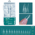 False Nail Tips Full Cover Clear Acrylic Extensions 10/12 Sizes Natural Look DIY Professional Manicure 120/600pcs