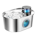 108oz/3.2L Stainless Steel Wireless Cat and Dog Drinker Rechargeable Automatic Pet