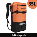 NEWBOLER 35L PVC Waterproof Dry Bags With Wet Pocket Backpack For Kayaking Boating Swimming Outdoor Sports Bag