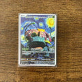 The Winged Dragon of Ra GX Charizard Theme Metal Mewtwo 6Pcs Gold Foil Fan Art Trading Cards Collection Toy Gift