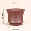 Ceramic Succulent Purple Sand Creative Flower Pot Mini Calamus Round Pot