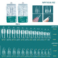 Nailpop 120pcs/box Gel X Nail Tips Medium Short Shape Almond/Square/Soft Gel Nail Tips