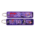 Pok mon Anime Monsters Keychain for Cars Backpack Key Holders Embroidery Keyrings Key Tag Jet Tag Accessories Gif 1pcts