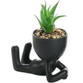 6Pcs Animal Ceramics Planter Ceramic Succulent Pots with Drainage Hole Cute Cartoon Animal Shaped Succulent Planter for Home